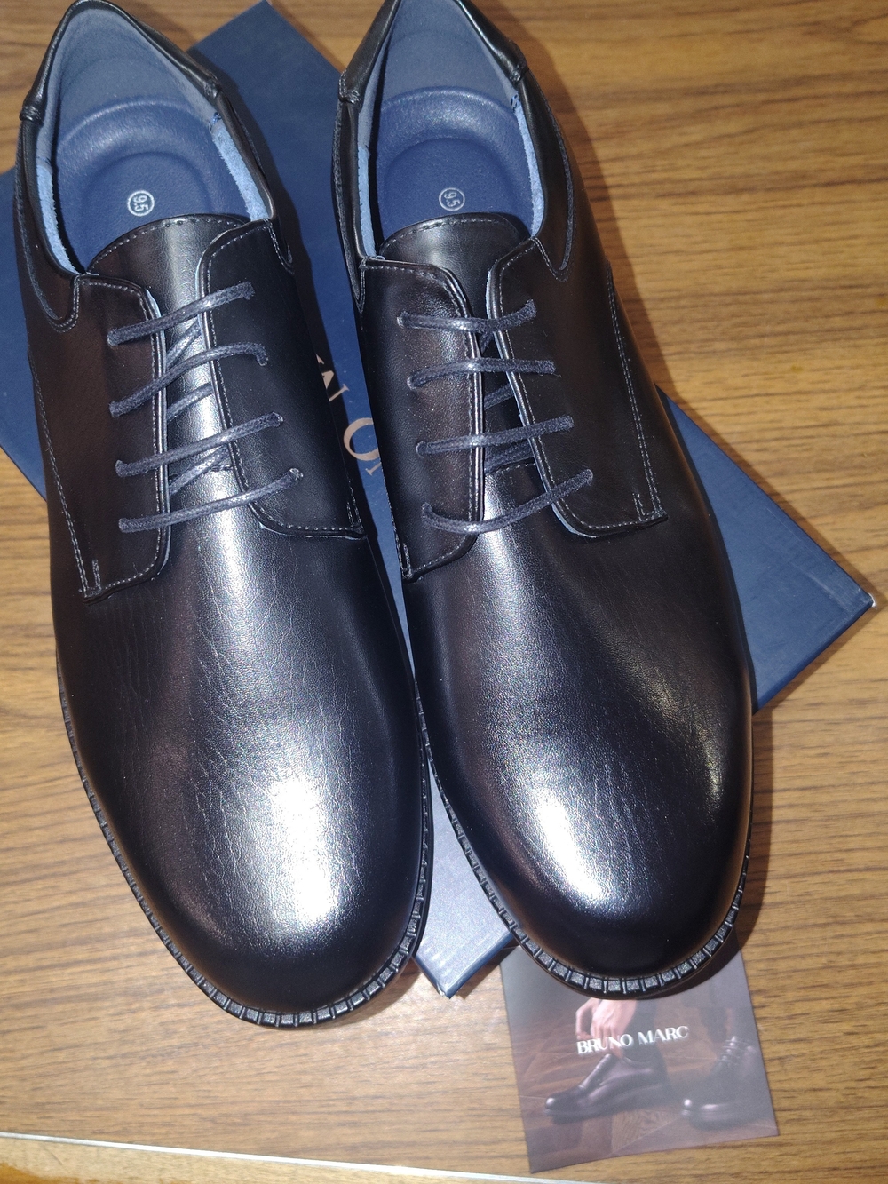 Men's Black Leather Dress Shoes